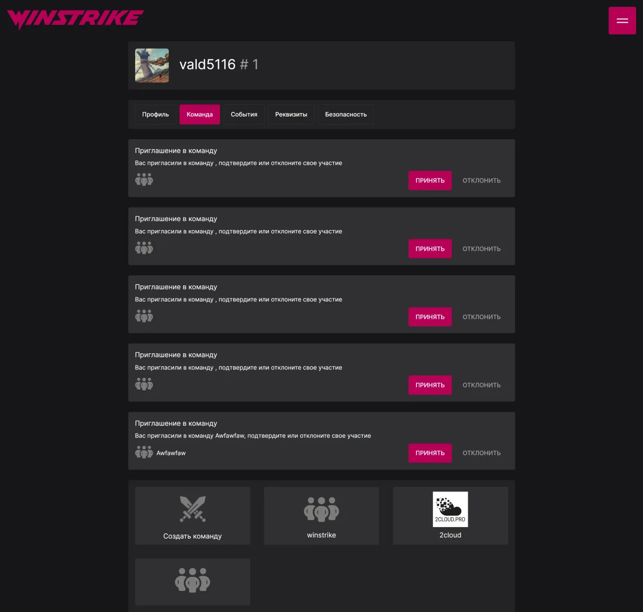Winstrike Panel